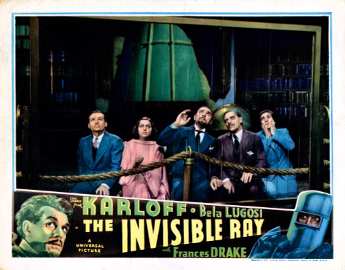 The Invisible Ray From Left: Frank Lawton Frances Drake Bela Lugosi Boris Karloff Violet Kemble Cooper Bottom Left: Boris Karloff 1936. Movie Poster Masterprint - Item # VAREVCMMDINRAEC005H