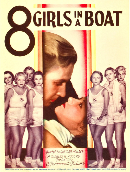 8 Girls In A Boat Center Left: Douglass Montgomery On Midget Window Card 1934. Movie Poster Masterprint - Item # VAREVCMCDEIGIEC001H