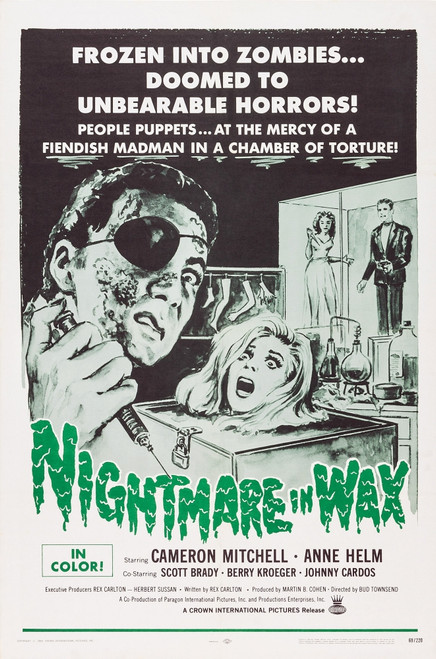 Nightmare In Wax Us Poster Art Cameron Mitchell Left 1969 Movie Poster Masterprint - Item # VAREVCMCDNIINEC054H