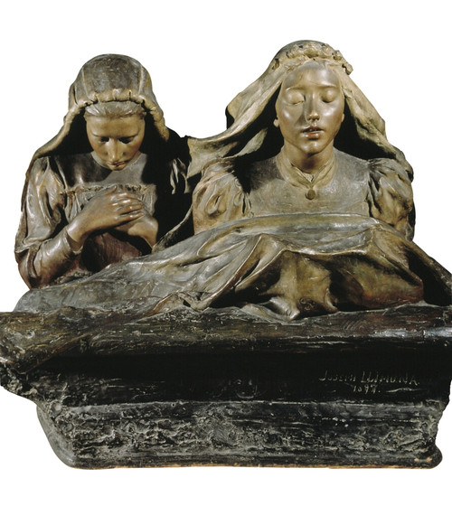 Llimona I Bruguera Josep. First Holy Communion. 1897. Modernism. Sculpture In The Round. Spain. Barcelona. National Art Museum Of Catalonia. ?? Aisa/Everett Collection Poster Print - Item # VAREVCFINA050AH243H