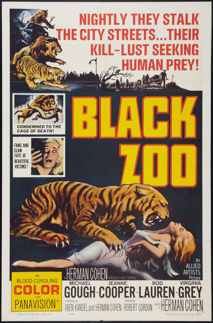 Black Zoo Poster Art 1963 Movie Poster Masterprint - Item # VAREVCMCDBLZOEC001H