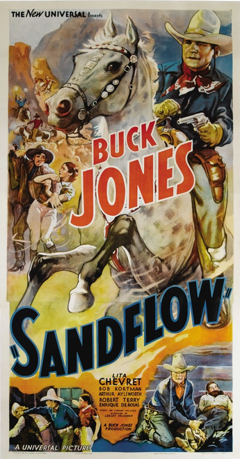 Sandflow Top Right: Buck Jones 1937 Movie Poster Masterprint - Item # VAREVCMCDSANDEC026H