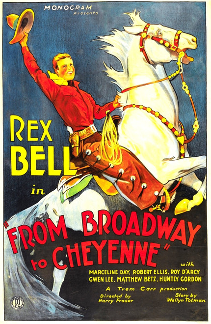 From Broadway To Cheyenne Rex Bell 1932. Movie Poster Masterprint - Item # VAREVCMMDFRBREC001H