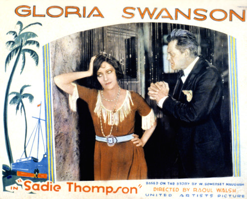Sadie Thompson Gloria Swanson Lionel Barrymore 1928 Bored Movie Poster Masterprint - Item # VAREVCMSDSATHEC002H