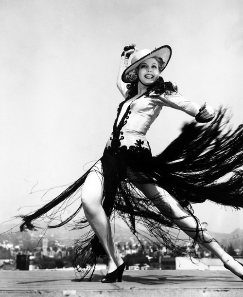 Ann Miller Rehearsing Dance Routine On The Set Of The Film "Go West Young Lady" Circa 1941 Ph: A.L. Whitey Schafer Photo Print - Item # VAREVCPBDANMIEC033H
