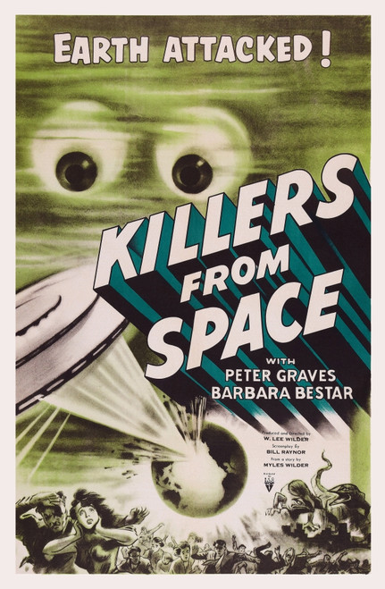 Killers From Space Poster Art 1954. Movie Poster Masterprint - Item # VAREVCMMDKIFREC007H