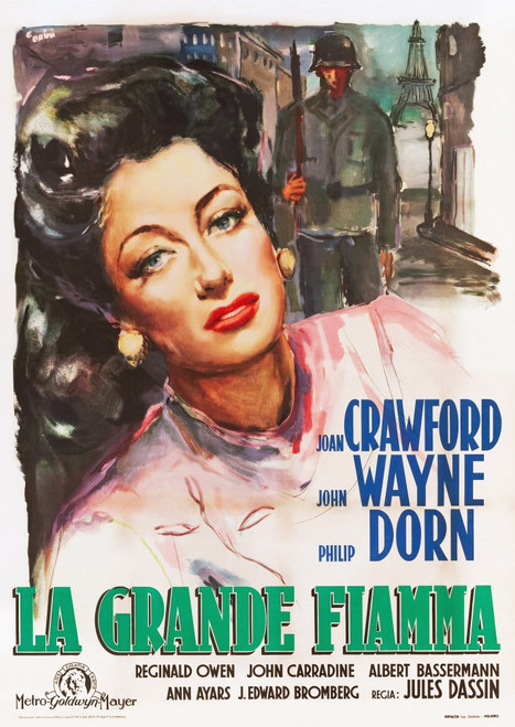 Reunion In France Italian Poster Art Joan Crawford 1942 Movie Poster Masterprint - Item # VAREVCMCDREINEC075H