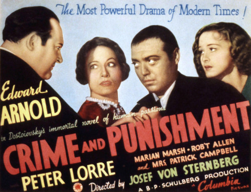 Crime And Punishment Edward Arnold Tala Birell Peter Lorre Marian Marsh 1935 Movie Poster Masterprint - Item # VAREVCMSDCRANEC018H