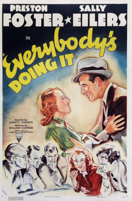 Everybody'S Doing It Us Poster Art Top From Left: Sally Eilers Preston Foster; Bottom Second From Right: Sally Eilers 1938 Movie Poster Masterprint - Item # VAREVCMCDEVDOEC001H