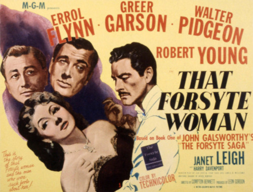 That Forsyte Woman Greer Garson Errol Flynn Robert Young Walter Pidgeon 1949 Movie Poster Masterprint - Item # VAREVCMSDTHFOEC016H