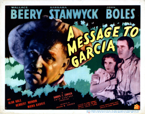 A Message To Garciafrom Left Wallace Beery Barbara Stanwyck John Boles 1936 ??20Th Century-Fox Film Corporation Tm & Copyright/Courtesy Everett Collection Movie Poster Masterprint - Item # VAREVCMSDMETOFE001H