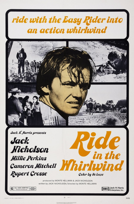 Ride In The Whirlwind Us Poster Art Jack Nicholson 1965 Movie Poster Masterprint - Item # VAREVCMSDRIINEC015H