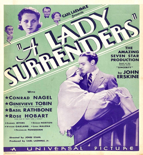 A Lady Surrenders Window Card 1930 Movie Poster Masterprint - Item # VAREVCMCDLASUEC001H