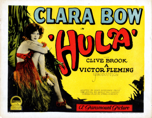 Hula Clara Bow Title Lobbycard 1927. Movie Poster Masterprint - Item # VAREVCMMDHULAEC001H