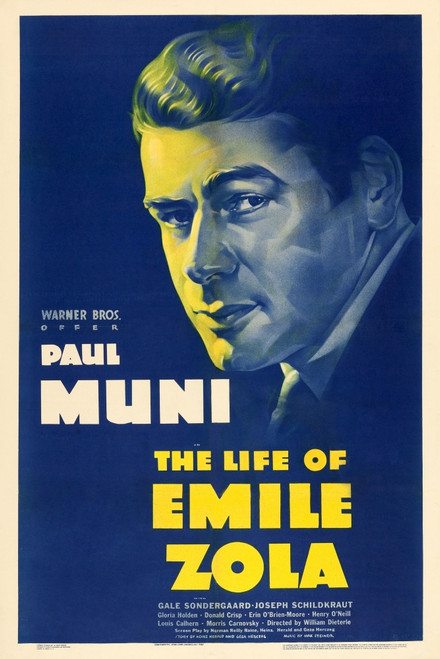 The Life Of Emile Zola Paul Muni 1937 Movie Poster Masterprint - Item # VAREVCMSDLIOFEC003H