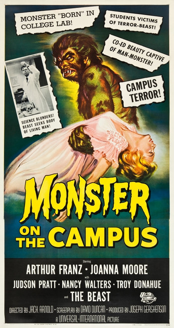 Monster On The Campus 1958. Movie Poster Masterprint - Item # VAREVCMMDMOONEC009H