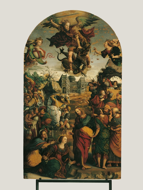 Raising Of Lazarus And Fight Between St Michael And The Devil Poster Print - Item # VAREVCMOND026VJ691H