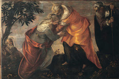 Robusti Jacopo Known As Tintoretto The Visitation 1588 16Th Century Unknow Italy Veneto Venice Scuola Grande Di San Rocco Altar Everett CollectionMondadori Portfolio Poster Print - Item # VAREVCMOND034VJ926H