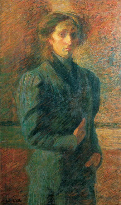 Boccioni Umberto Portrait Of A Woman 1908 - 1909 20Th Century Oil On Canvas Italy Lazio Rome Private Collection Everett CollectionMondadori Portfolio Poster Print - Item # VAREVCMOND035VJ334H