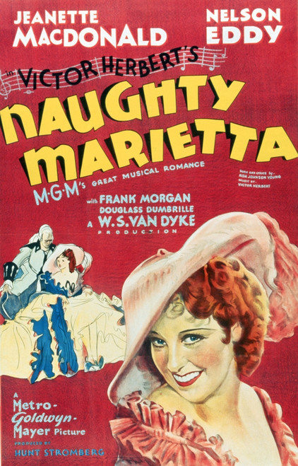 Naughty Marietta Us Poster Art Jeanette Macdonald 1935 Movie Poster Masterprint - Item # VAREVCMCDNAMAEC004H