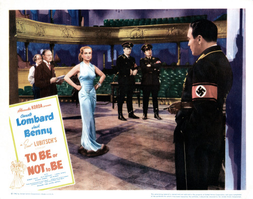 To Be Or Not To Be Lobbycard From Left: Charles Halton Carole Lombard Jack Benny 1942 Movie Poster Masterprint - Item # VAREVCMCDTOBEEC021H