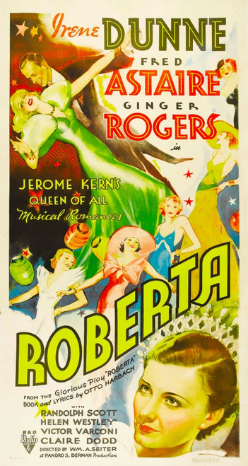 Roberta Ginger Rogers Fred Astaire Irene Dunne 1935 Movie Poster Masterprint - Item # VAREVCM8DROBEEC001H