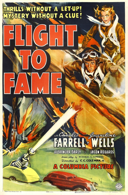 Flight To Fame Us Poster Art From Top: Julie Bishop Charles Farrell 1938 Movie Poster Masterprint - Item # VAREVCMCDFLTOEC005H