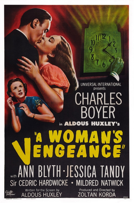 A Woman'S Vengeance Us Poster Art From Left: Jessica Tandy Charles Boyer Ann Blyth 1948 Movie Poster Masterprint - Item # VAREVCMCDWOVEEC003H