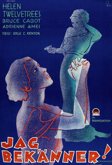 Disgraced! Swedish Poster Art 1933 Movie Poster Masterprint - Item # VAREVCMCDDISGEC036H