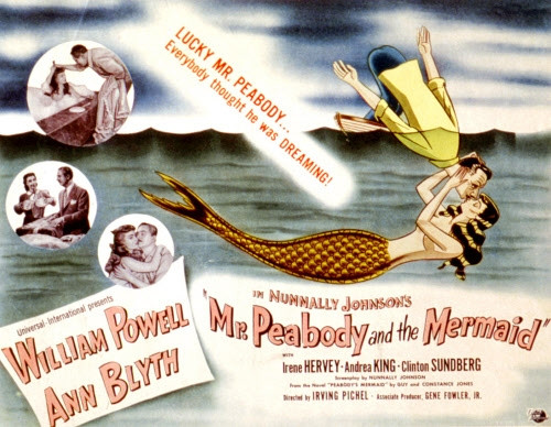 Mr. Peabody And The Mermaid William Powell Ann Blyth 1948 Movie Poster Masterprint - Item # VAREVCMSDMRPEEC001H