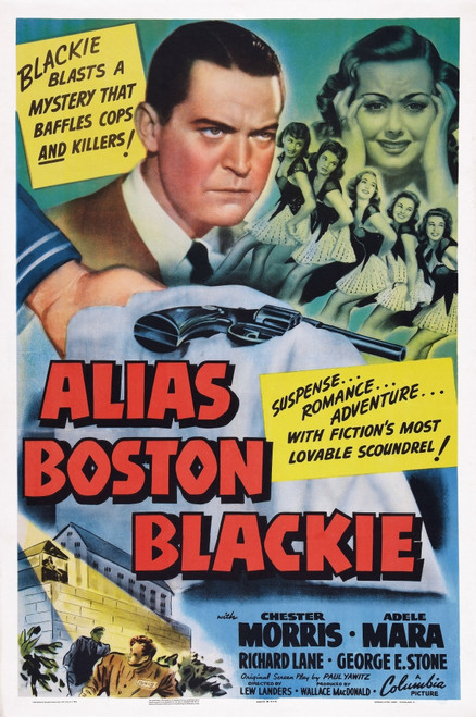 Alias Boston Blackie Us Poster Art From Left: Chester Morris Adele Mara 1942 Movie Poster Masterprint - Item # VAREVCMSDALBOEC002H