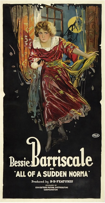 All Of A Sudden Norma Bessie Barriscale 1919. Movie Poster Masterprint - Item # VAREVCMCDALOFEC037H