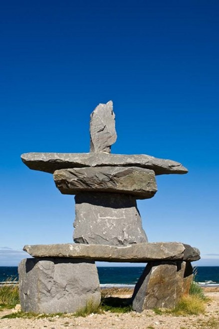First Nation Inouchouk First Nations, Inukshuk Poster Print by Michael DeFreitas - Item ...