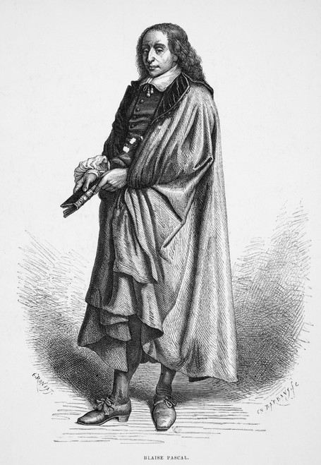 Blaise Pascal (1623-1662). /Nfrench Scientist And Philosopher. Line ...