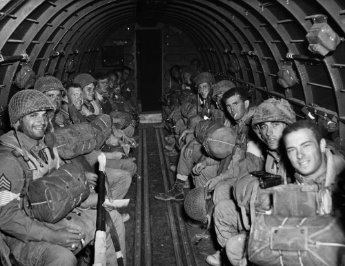 Image of WWII: PARATROOPERS. - American Paratroopers Before A Jump During World  War II, C1943. From Granger - Historical Picture Archive