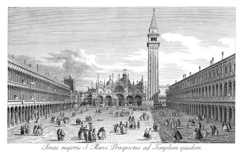 Venetian Artist, St. Mark's Square with the Basilica