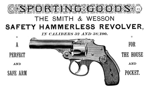 Ad: Revolver, 1889. /Namerican Magazine Advertisement For The