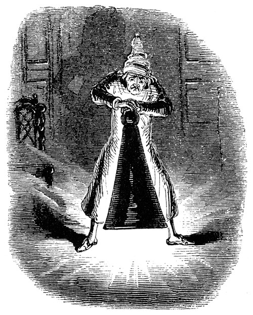 Dickens: Christmas Carol. /N'Scrooge Extinguishes The First Of The