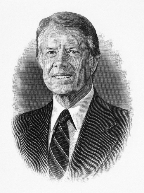 Jimmy Carter (1924- ). /N39Th President Of The United States. Steel ...