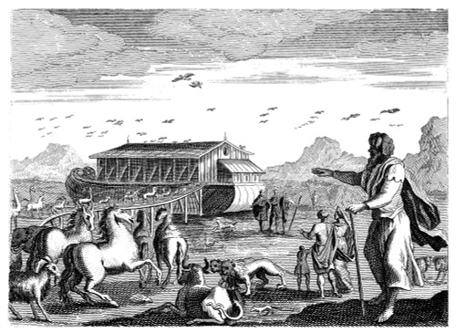 Noah'S Ark, C1800. /Nthe Animals Entering Noah'S Ark (Genesis 7:8