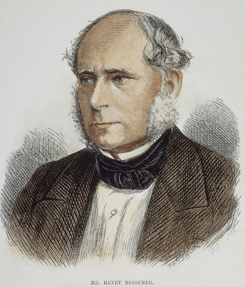Henry Bessemer (1813-1898). /Nenglish Inventor And Engineer. Wood