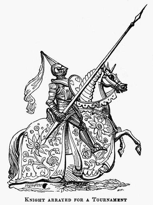 Middle Ages: /Na Knight Arrayed For A Line - Main Image