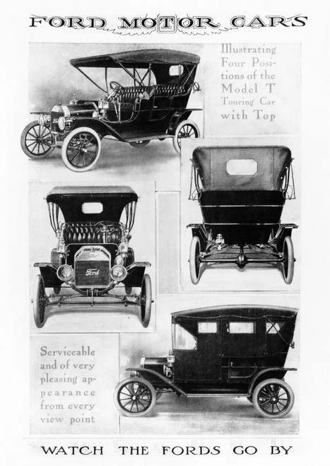 美品】Empire Art DirectのAntique Automobile？ Automobile Advertisement. /Nadvertisement For The Ford Model T