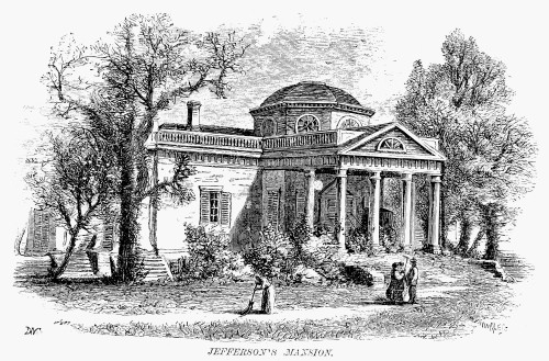 Monticello - Note on slide: First floor plan. Thomas Jefferson's