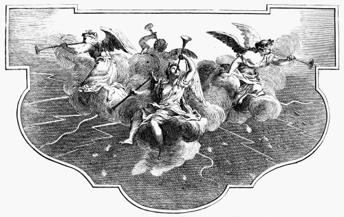 Angels, 18Th Century. /Nline Engraving, French, 18Th Century. Poster ...