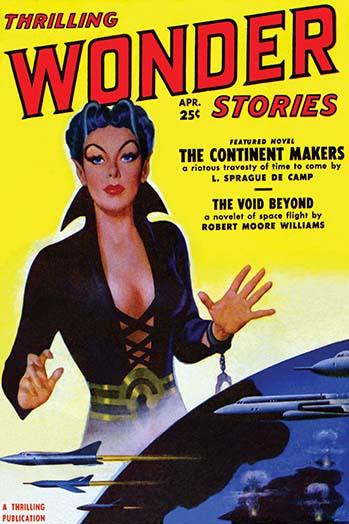 洋書 4 PULP MAGAZINES: 1946, 1949, 1951, 1952 A pulp magazine cover from April 1951 illustrating a story