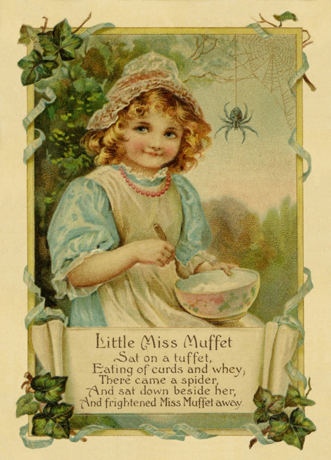 Little Miss Muffet Poster Print By Mary Evans Picture Library