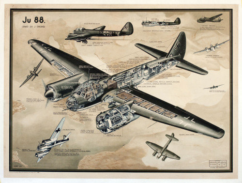 Ww2 Poster German Junkers Ju 88 Fighter Plane Poster Print By Mary