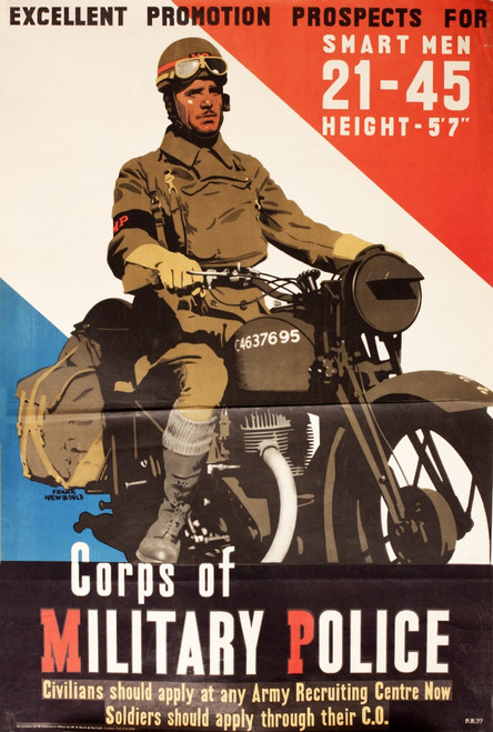 Recruitment Poster For The Corps Of Military Police Poster Print 