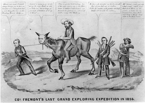 Presidential Campaign, 1856. /Na Lithograph Cartoon By Currier & Ives ...